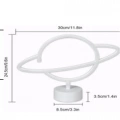 HERŞEYTREND Neon Işıklı Satürn Lamba (Pil + USB)