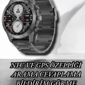 NFC ve Kablosuz Şarjlı Akıllı Saat EKG, Nabız & Spor Modları ile iOS ve Android Uyumlu