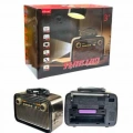 Nostalji Radyo Bluetooth Hoparlör USB-SD Kart Giriş Led Fener Işıklı Bataryalı Pilli