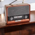 Nostaljik Radyo USB,AUX Ve SD Kart Girişli Bluetooth Bağlantılı