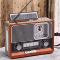 Nostaljik Radyo USB,AUX Ve SD Kart Girişli Bluetooth Bağlantılı
