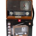 Nostaljik Vintage Radyo Taşınabilir Bluetooth Bağlantılı Hoparlör Radyo