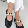 HERŞEYTREND Okira Siyah Rugan Oxford Ayakkabı