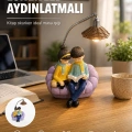 Okuyan Çift Figürlü Dekoratif Gece Lambası Hediye Seçeneği