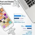 Otg 4in1 Cep Telefonu Çok Fonksiyonlu Usb Flash Bellek 128 Gb Type-c, Micro Sd Ve Kart Okuyucu