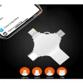 Otg 4in1 Cep Telefonu Çok Fonksiyonlu Usb Flash Bellek 64 Gb Type-c, Micro Sd Ve Kart Okuyucu