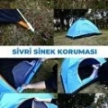 Otomatik Havada Açılan Su Geçirmez Çadır 4 Kişilik