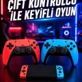 Oyun Konsolu Kablosuz Kontrolcülü Retro Oyun Eğlence Sistemi