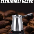 Paslanmaz Çelik Türk Kahvesi Makinesi 6 Fincan Kpasiteli Elektrikli Cezve