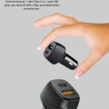 PD Destekli 38W Araç Şarj Başlığı Type-C + USB Çift Çıkış Hızlı Şarj