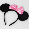 Pembe Fiyonklu Minnie Mouse Tacı Mini Kulak