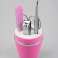 Pembe Tırnak Bakım Seti Cımbız Makas Tırnak Makası ve Törpü İçeren Kit