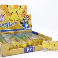 Pikachu Baskılı Sulu Oyun - Şeffaf Gövdeli Dikdörtgen El Konsolu Su Oyunu Alk3990