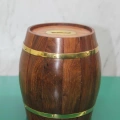 Pirinç Ahşap Fıçı Kumbara 1996