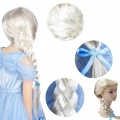 Platin Altın Dore Renk Karlar Ülkesi Elsa Frozen Peruğu Çocuk Boy