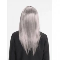 HERŞEYTREND Platin Gri Gümüş Uzun Parti Peruğu
