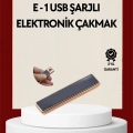 Plazma Ark Teknolojili Elektrikli Çakmak – Dokunmatik, LED Göstergeli, Şarj Edilebilir