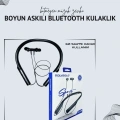 Polygold PG-100 Boyun Askılı Kablosuz Kulaklık – 200 Saat Bekleme Süresi, Stereo Ses, Mikrofonlu