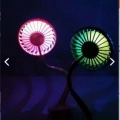 Portatif Işıklı Mini Klipsli Fan