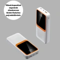 Powerbank 10000 mAh – Çift USB Çıkışlı, Type-C Girişli, Şık Beyaz Tasarım