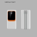Powerbank 10000 mAh – Çift USB Çıkışlı, Type-C Girişli, Şık Beyaz Tasarım