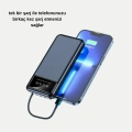Powerbank 20000 mAh 4 Çıkışlı Hızlı Şarjlı ve LED Göstergeli