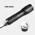 Powerbank Özellikli Uzun Menzilli El Feneri  Wt-039