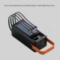 Powerbank Solar Fenerli Çoklu Kablolu Taşınabilir Şarj Aleti