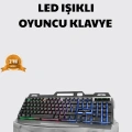 Profesyonel Oyuncu Klavye Mouse Seti – RGB Işıklı, Türkçe Q, DPI Ayarlı, Dayanıklı Gövde