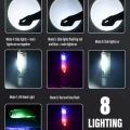 Profesyonel Tg Led Güçlü 8 Modlu Type-c 1000 Lümen Polis Çakarlı Şarjlı El Feneri