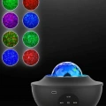 Projektör Yıldız Gece Lambası Disko Topu Bluetooth Bağlantılı Taşınabilir Şarjlı