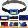 Ps-t89 Mini Pilli Cob Led 3 Mod Su Geçirmez Kafa Feneri Lambası