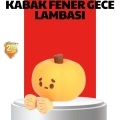 Pumpkin LED Night Light Dokunmatik Şarjlı Silikon Gece Lambası