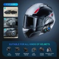Q28 Motosiklet Kask Bluetooth Kulaklık 1080p Kamera Interkom Kulaklık Su Geçirmez Intercom