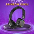Renkli Işık Efektli Bluetooth 5.3 Müzik Kulaklığı