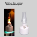 Renkli Led Işıklı Retro Gaz Lambası Aroma Terapi Mist Maker