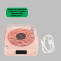 Retro Bluetooth Hoparlör – Kristal Ses, Gece Lambası, Saatli Tasarım