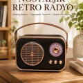 Retro Tarz Kablosuz Radyo – Bluetooth, USB ve TF Kart Girişli