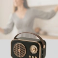 Retro Tarz Kablosuz Radyo – Bluetooth, USB ve TF Kart Girişli