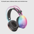 RGB Işıklı Kablosuz Kulaklık Bluetooth 5.3 800mAh Ergonomik IPX4 Dayanıklı