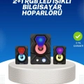 RGB Işıklı USB Hoparlör Seti 9W Çıkış Gücü Derin Bas