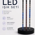 RGB LED Dış Ve İç Mekan Süsleme Işığı 10 Çubuklu Şerit
