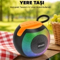 RGB Led Işıklı Güçlü Baslı Kablosuz Hoparlör Yeni Nesil