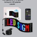 RGB LED Panel – USB Güç Girişli, GIF ve Yazı Gösterimli Akıllı Ekran