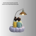 Romantik Çift Temalı Dekoratif Masa Lambası Yumuşak LED Işık