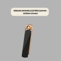 Rüzgar Geçirmez Elektronik Çakmak – Modern Tasarım, Metal Gövde
