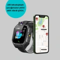 S10 Akıllı Çocuk Saati Siyah Tasarım Adımsayar ve Alarm Fonksiyonu