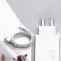 Şarj Aleti 67W Hızlı Şarj Turbo Type-C Uyumlu Şarj Adaptörü Kablosu