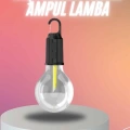 Şarjlı Dekoratif Kamp Lambası Askılı Ampul Led Işık Type-C Girişli