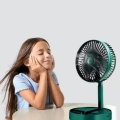 Şarjlı Katlanabilir Mini Fan – 3 Kademe Hız Ayarı, Taşınabilir Tasarım